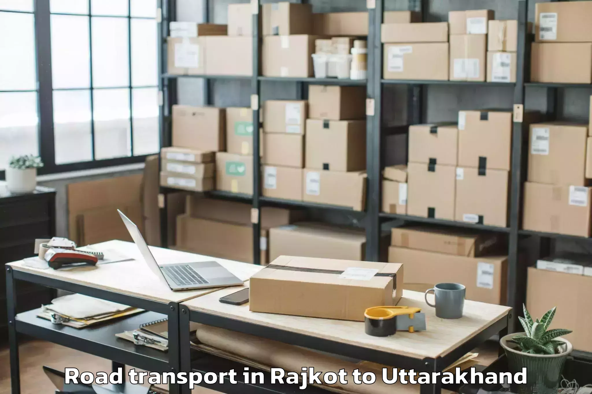 Book Rajkot to Uttarakhand Technical Universi Road Transport Online